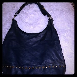 Blue gold plated purse